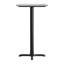 Plateau de table commercial à surface lisse avec base entrecroisée à hauteur de barre-1913535346-1913535309