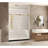 Frameless Shower Door 60"W x 76"H, Clear Tempered Glass, Stainless Steel Handle