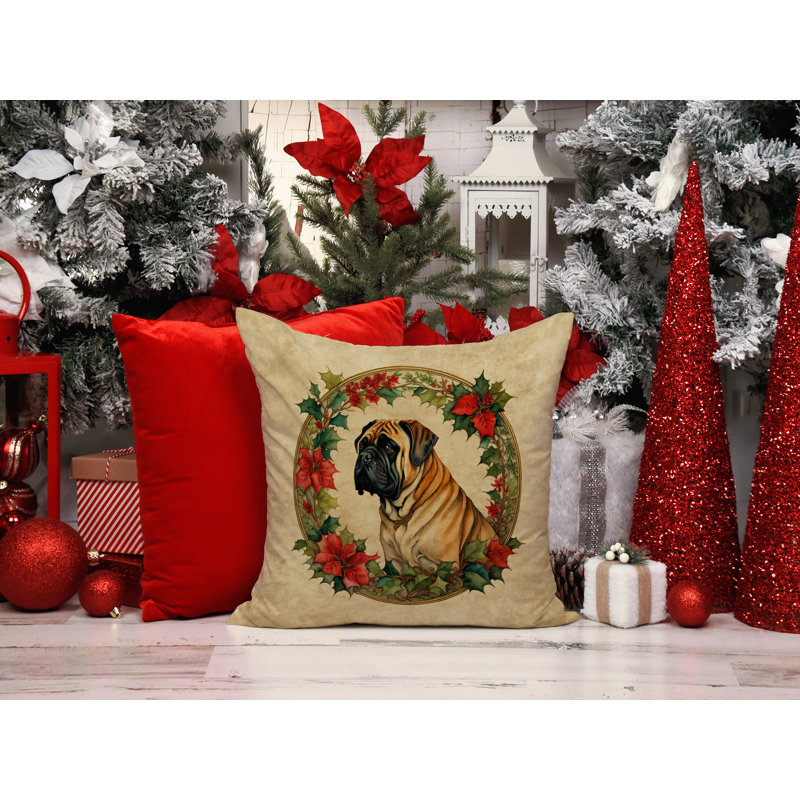 Coussin Christmas, 14 po x 14 po, Carré