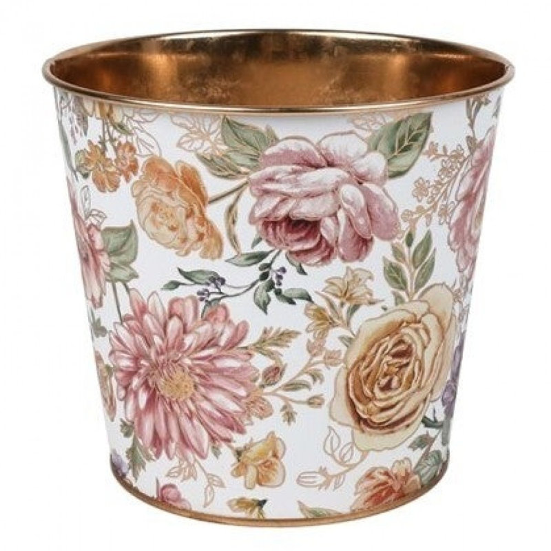 Seau victorien à motif floral