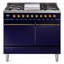 ILVE Nostalgie II Series 40 inch Dual Fuel Range with 6 Sealed Burners, Griddle (Solid Door)-708322072-708322090