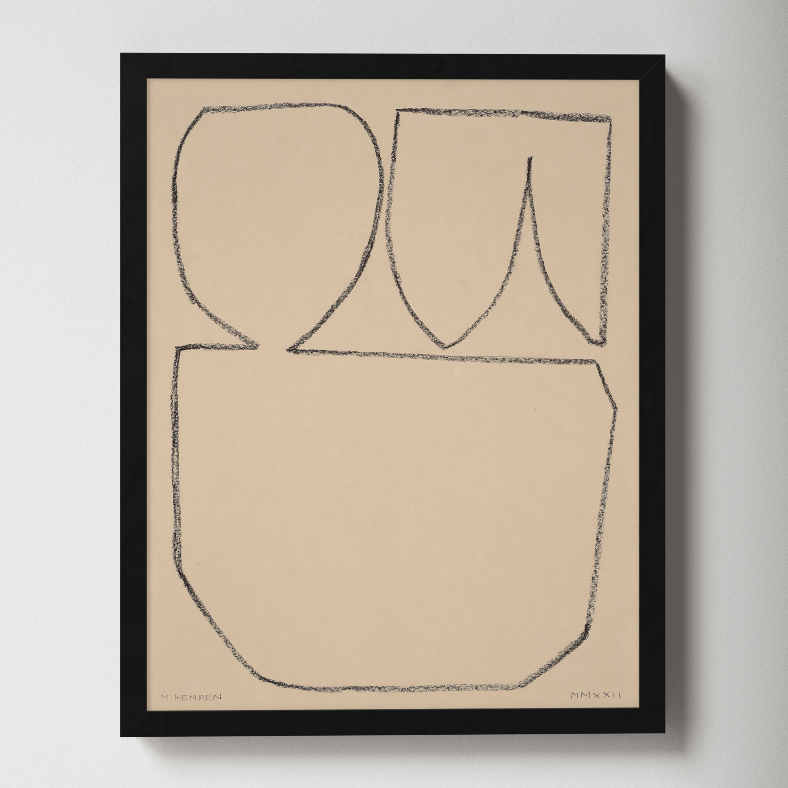 Outlines 7 by Michael Kempen, Black Framed, 16" W x 20" H