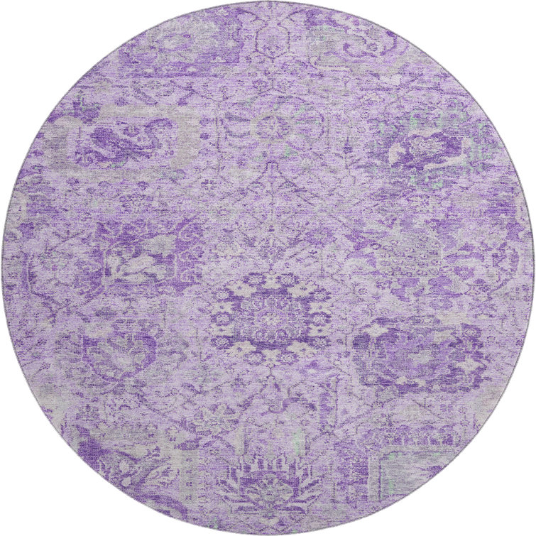Premium Machine Washable Wayne AMF1102 Damask Rug