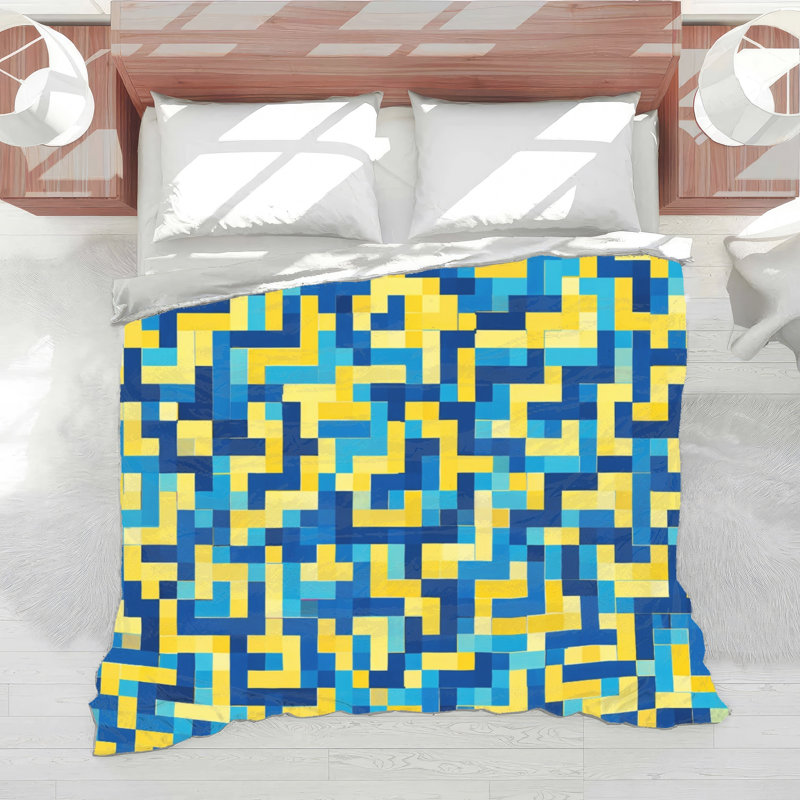 Édredon à motif géométrique en zigzag, Motifs géométriques 3