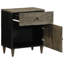50cm W Metal Bedside Table