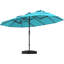 Parasol de marché à double face avec 15 lumières 36 pi