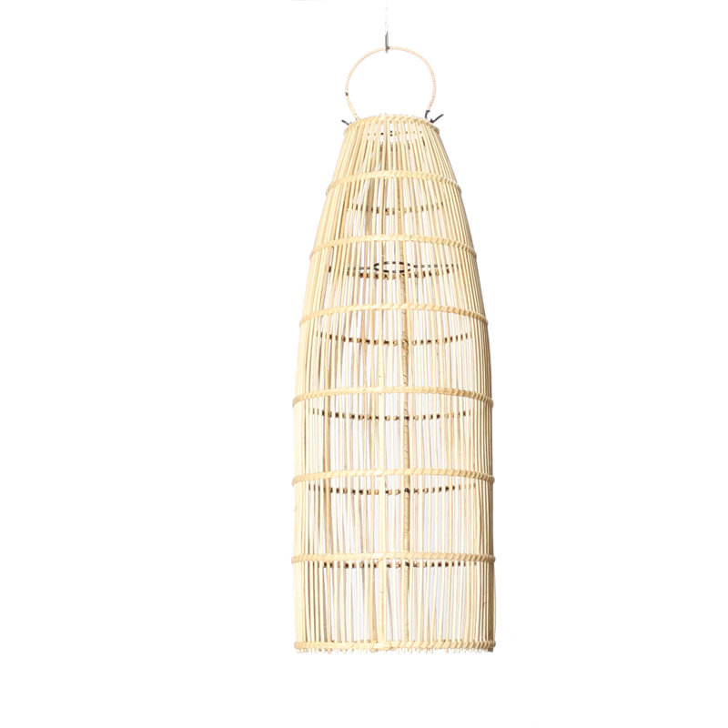 62 cm H Novelty Bamboo Pendant Shade ( Uno ), Natural