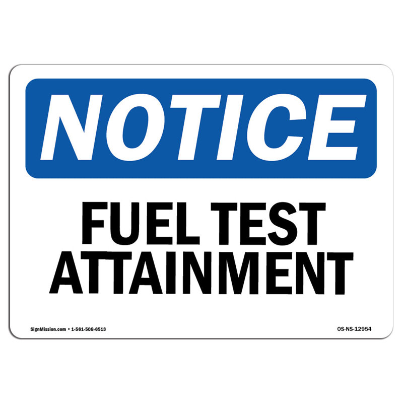 Avis - Panneau de test de carburant