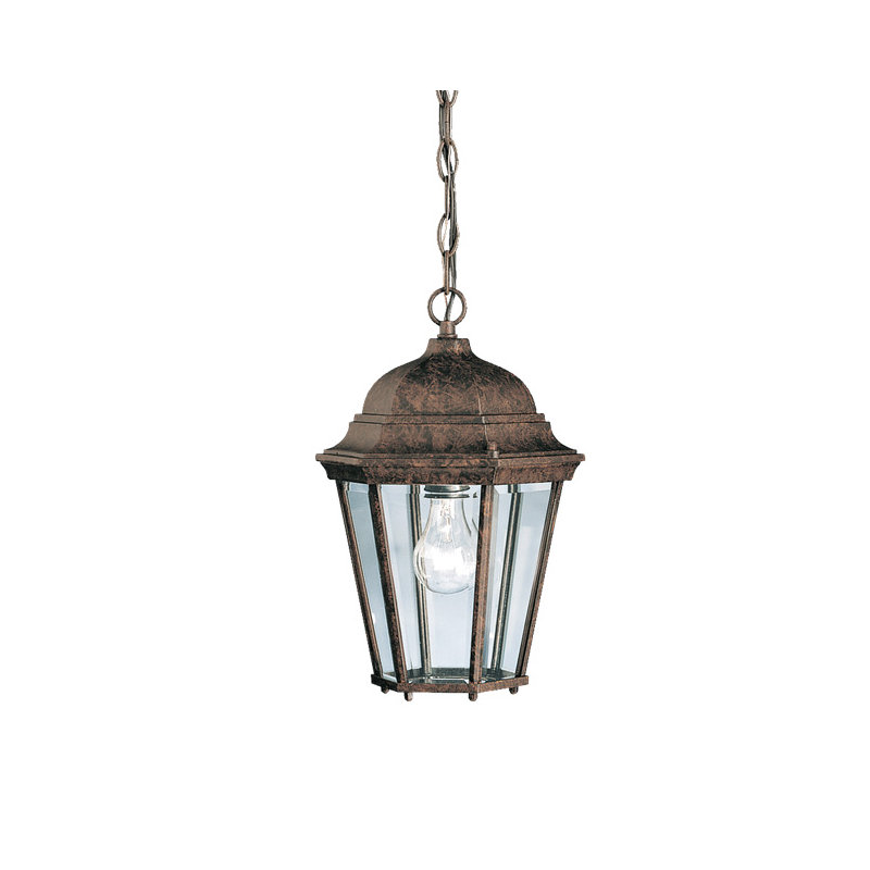 Lanterne suspendue d'extérieur 1 lumière Connan, Bronze tannerie