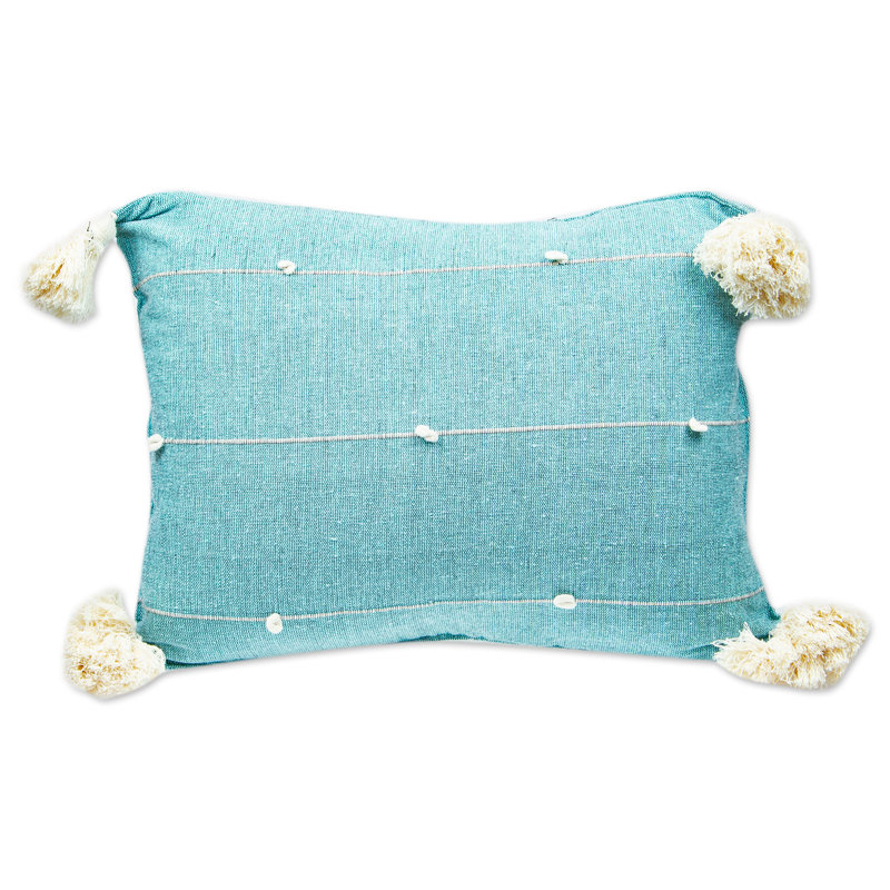  Housse de coussin rectangulaire bleue