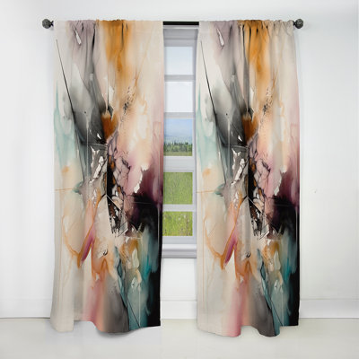 Marais - Abstract Marble Curtain - Blackout Marble Curtain - 1 Panels
