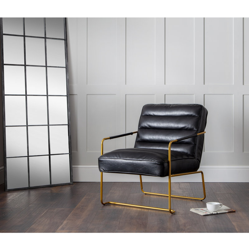Madalynn Faux Leather Armchair