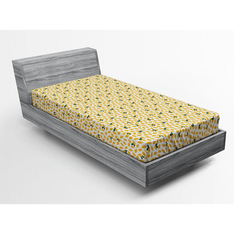 Microfiber Floral Fitted Sheet, Twin XL Fitted Sheet