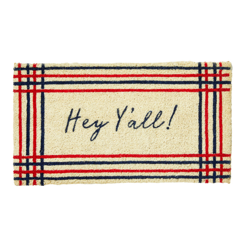 Hey Yall Coir Door Mat -