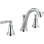 Robinet pour salle de bain Woodhurst, chrome, 3 trous, 8 pouces à 2 poignées pour meuble-lavabo, ensemble de bonde à poussoir en métal, chrome 3532LF