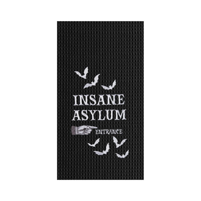 Insane Asylum Halloween Towel