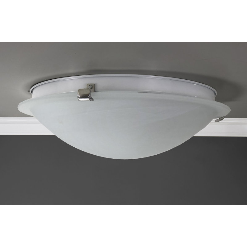 Gagnon Glass LED Flush Mount, 4" H x 12.25" W