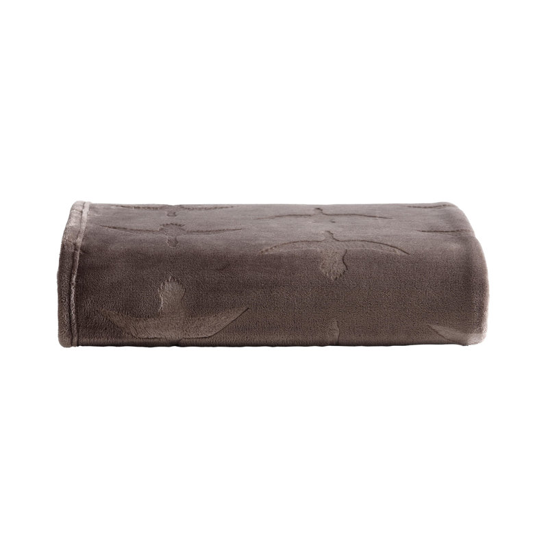Jeté en peluche Eddie Bauer, Marron foncé