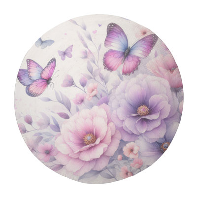 Tapis tressé Winged Blossoms