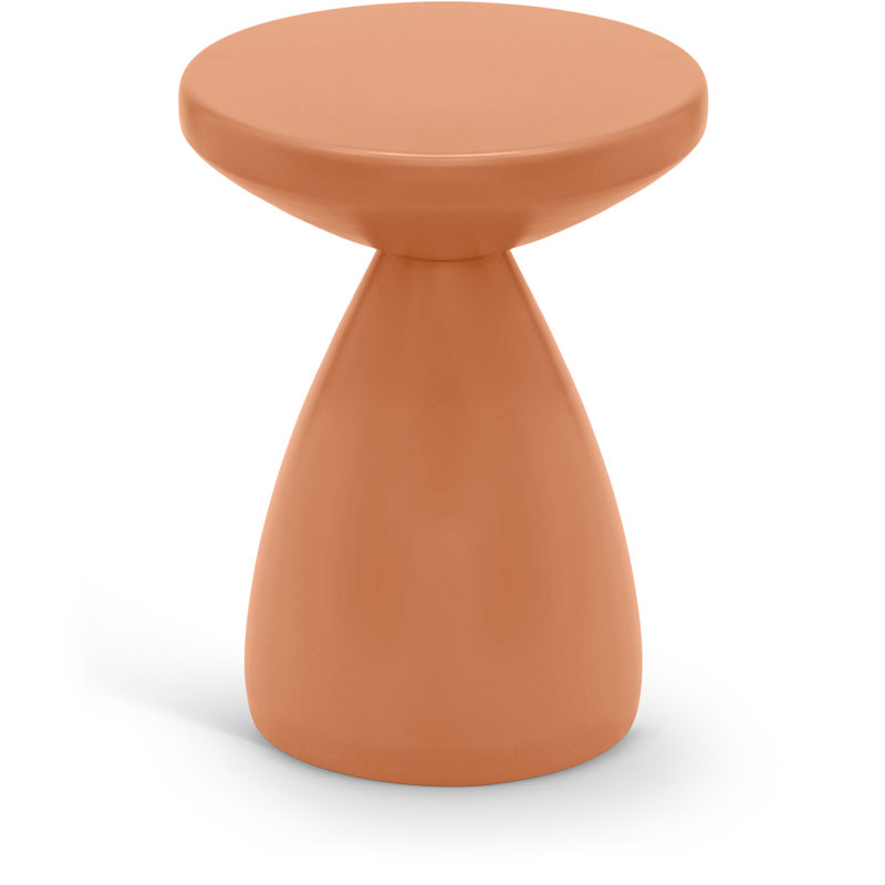 Anika Hendershot Iron Side Table, Salmon