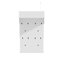 Lit escamotable blanc compact avec rangement et multiprise intégrée