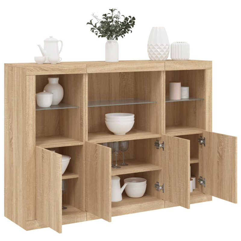 Aznar 142.5cm Sideboard, Sonoma Oak