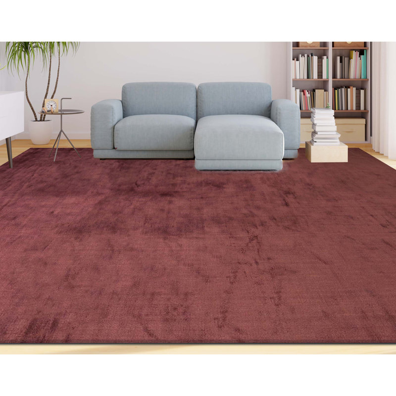 Area Rug in Rust