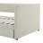 Corduroy Upholstered Daybed with Drawers ,Wood Slat-2026947312