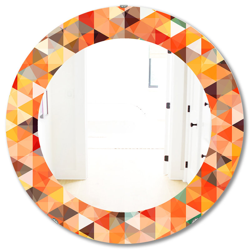 Mosaic Pattern - Modern Mirror, 31.5" H x 31.5" W, Geometric