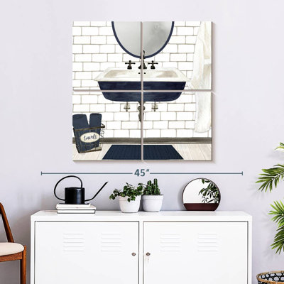 Lavabo bleu marine Kerrick Farmhouse Bath II