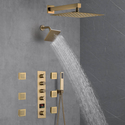 Thermostatic All-In-One Kit with Rough in-Valve