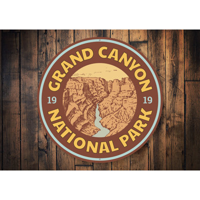 Grand Canyon Year Aluminum Sign