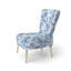 Chaise rembourrée Beach - Chaise d'appoint bleu Coastal Toile-1607948439