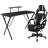 Bridesdale Gaming Bundle-Cup/Headphone Desk & Reclining Footrest Chair-692724020