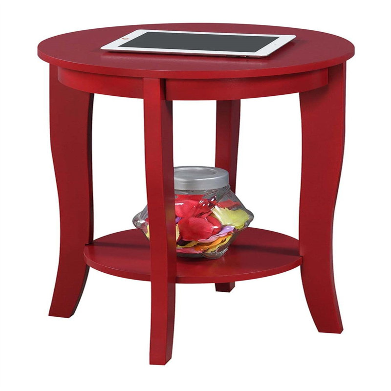 Table de bout avec rangement, Rouge