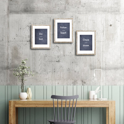 Rustic Distressed Retro Style White Frame 11x14 Picture Frame Set of 3 with Real Glass for Pictures 8x10 with Mat or 11x14 Without Mat, Wall Gallery or Tabletop display