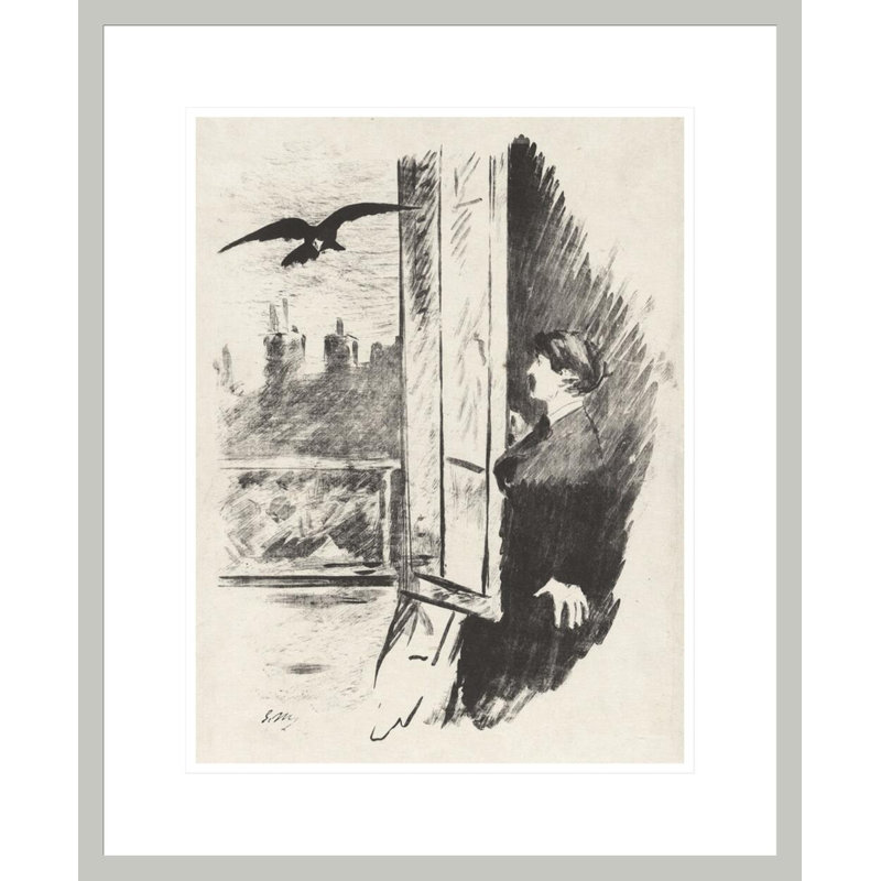 «At the Window from Stephane Mallarmé» par Edgar Allan Poe's The Raven par Giclée, 21,61 po H x 17,75 po L