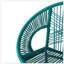Tabouret de bar d'extérieur en faux osier bleu sarcelle, durable et ergonomique pour les espaces de vie modernes-1053767704