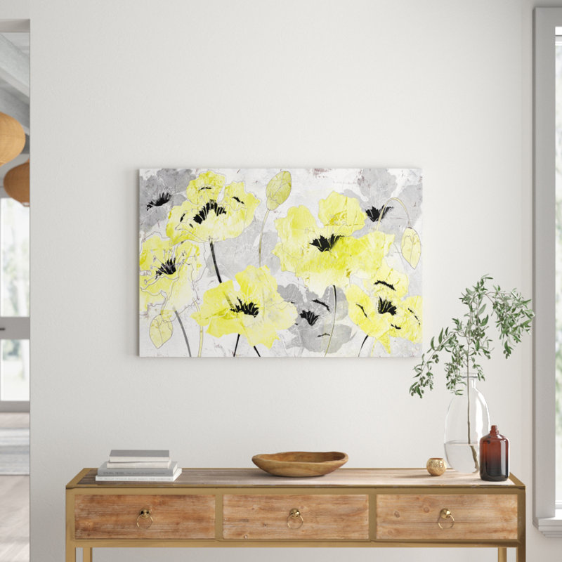 Poppies 1 Piece Wrapped Canvas Wall Art, 71.1cm H x 106.7cm W
