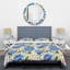 Ensemble de housse de couette à style mid-century à motif floral rétro-40702699