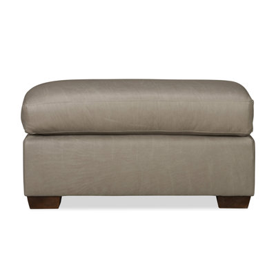 Repose-pieds en cuir véritable Cranbrook