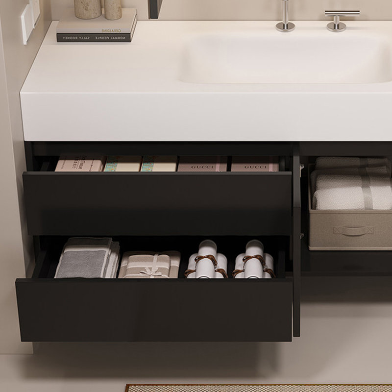 Armoire de salle de bain moderne et minimaliste, H 21,7 po x l 47,2 po x P 21,7 po