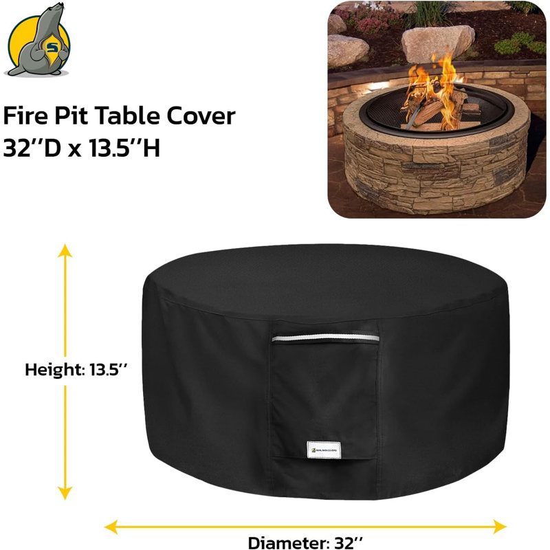 Housse d'extérieur Seal Skin Covers, H 13,5 po x l 32 po x P 32 po