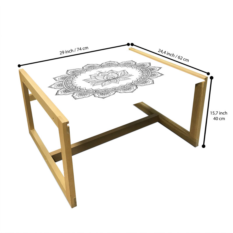 Janaisha Sled Coffee Table, 62cm H x 74cm W x 40cm D