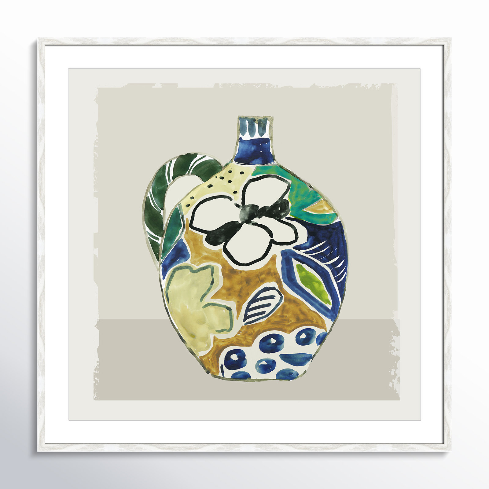 Picasso Vase by Aimee Wilson, 32" H x 32" W x 0.75" D, White