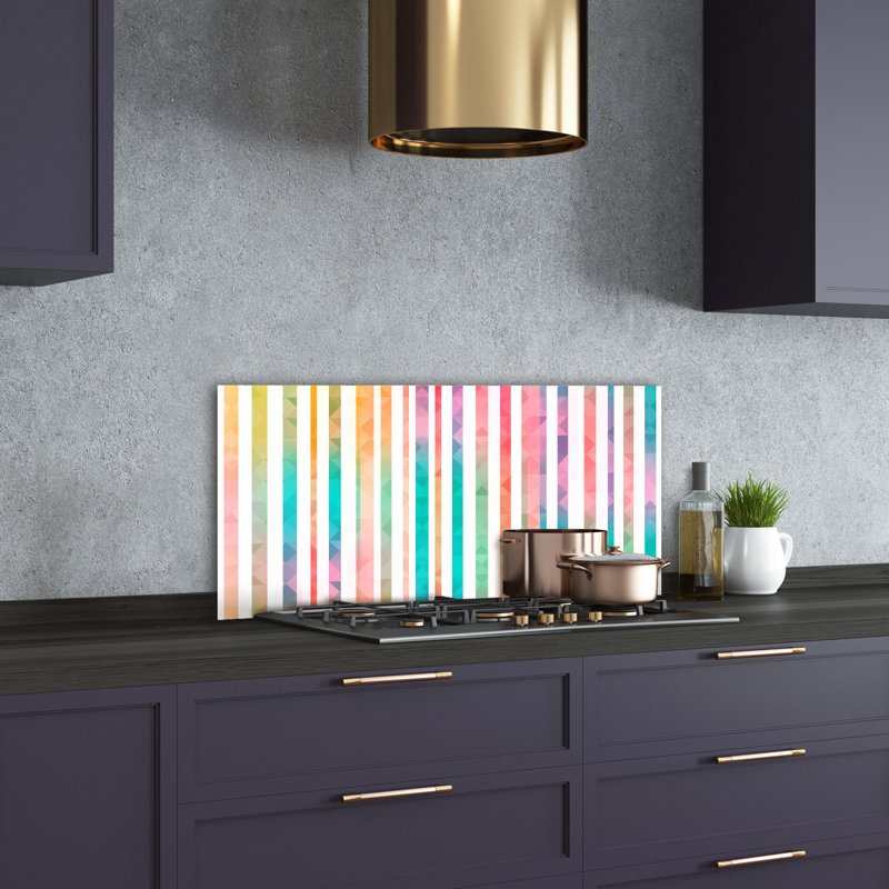 50cm W x 100cm L Glass Peel and Stick Panel