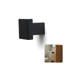 Bouton d'armoire carré ROUS Hardware Art Deco, aluminium massif, finition mate, gris anthracite (noir)-111514408