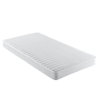 Matelas à ressorts pleine grandeur de fermeté moyenne de 6 pouces pour une répartition uniforme du poids et un soutien confortable dans les chambres à coucher avec ressorts interconnectés pour une stabilité accrue