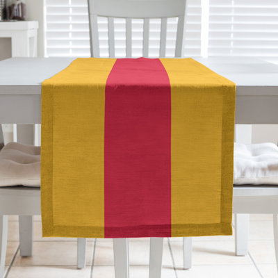Kansas City Football Stripes Table Runner