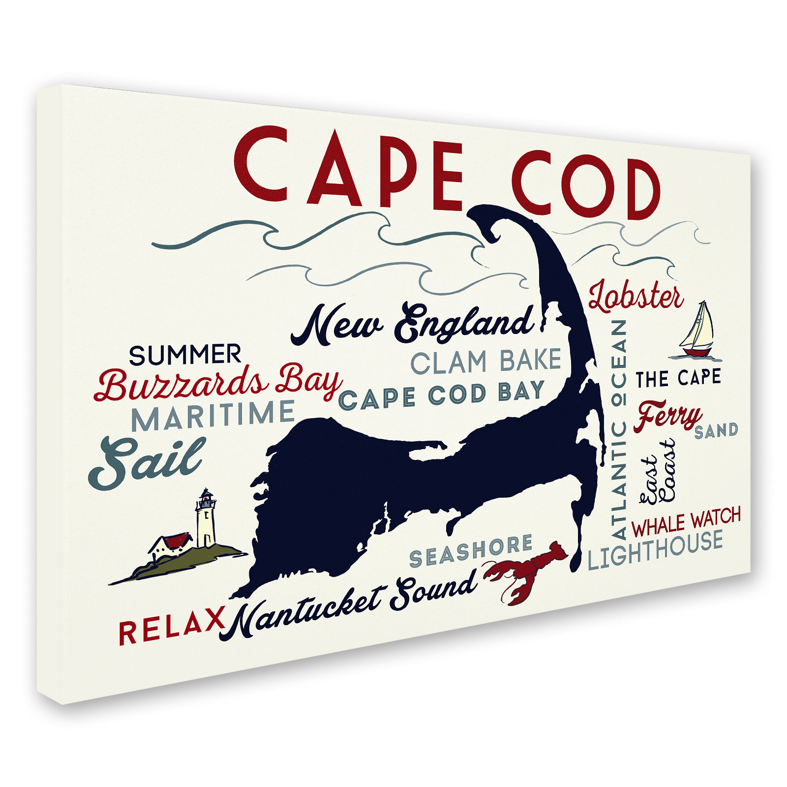 Trinx 'Map 1' Textual Art on Canvas - Wayfair Canada